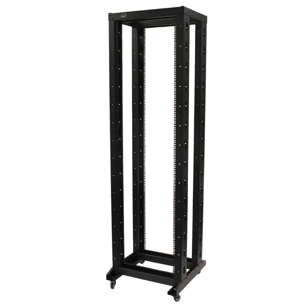 42U 4-Post Open Frame Server Rack with Casters V316871