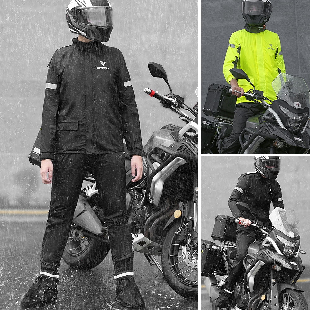 Waterproof Reflective Motorcycle Rain Suit E234