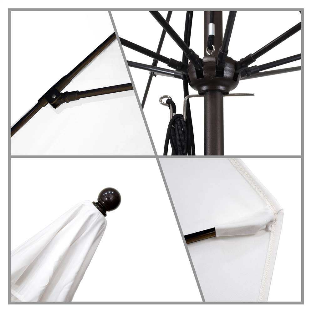 11 ft. Fiberglass White Market Umbrella L12563