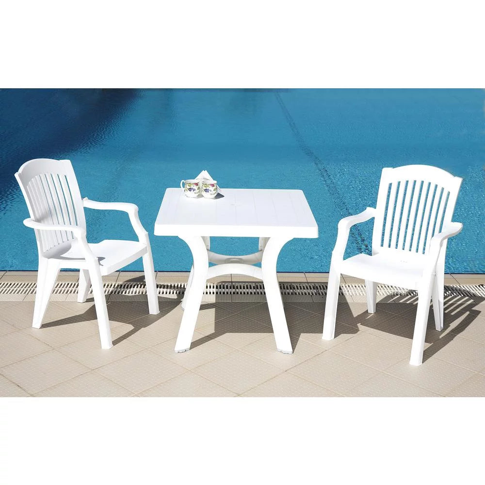 Square Dining Table 31 inch White B19363