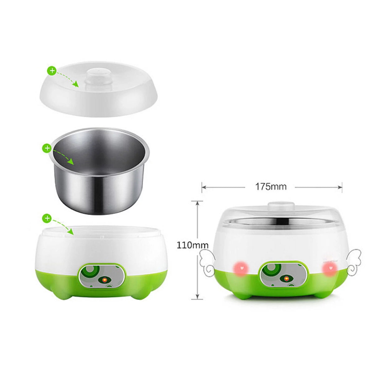 Automatic Yoghurt Maker 1L Stainless Steel T9167