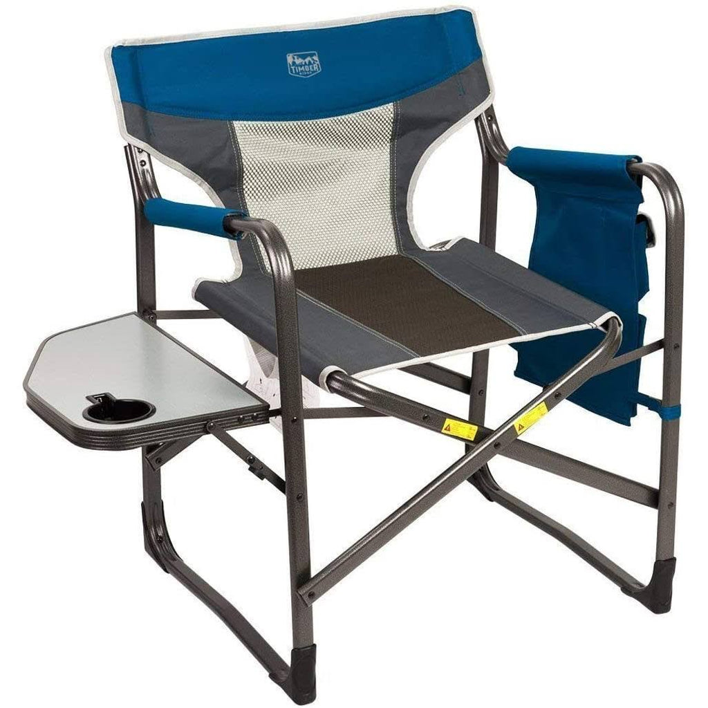 Portable Folding Directors Chair with Side Table (2 Pack) X591013