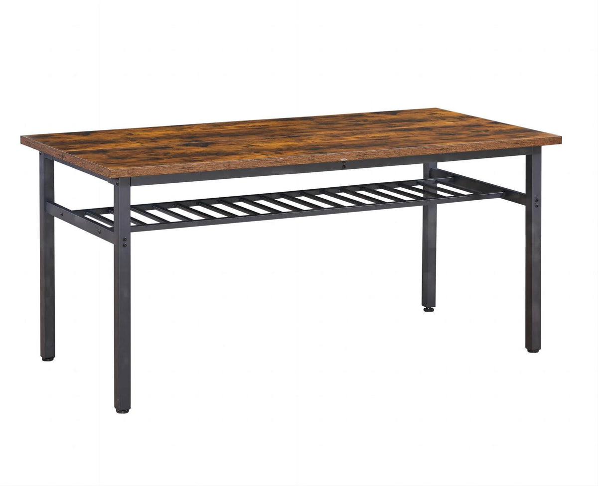 67 Inches 3-Piece Dining Table Set with 2 Benches X9044
