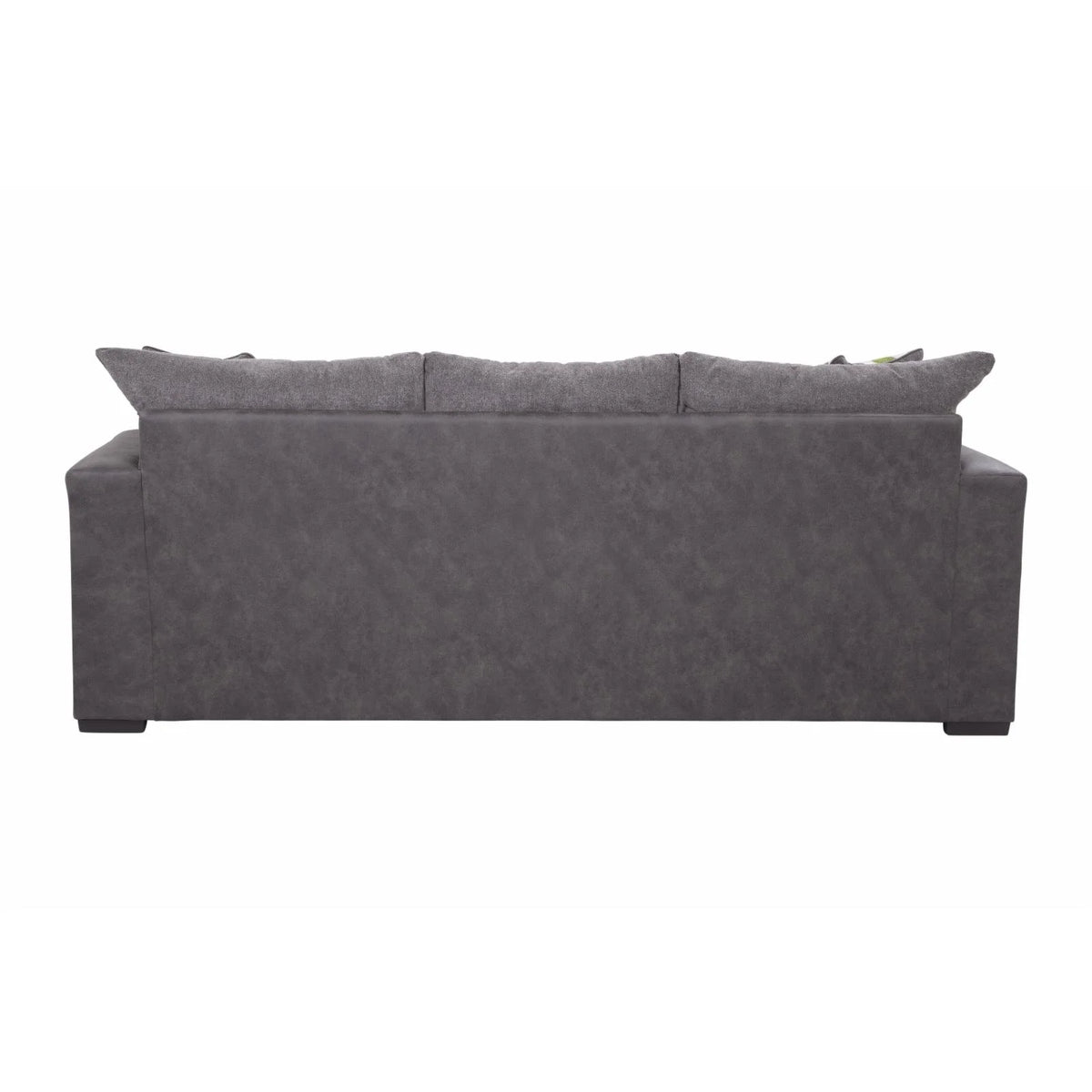 Dark Gray Modern Sofa with Chaise L900