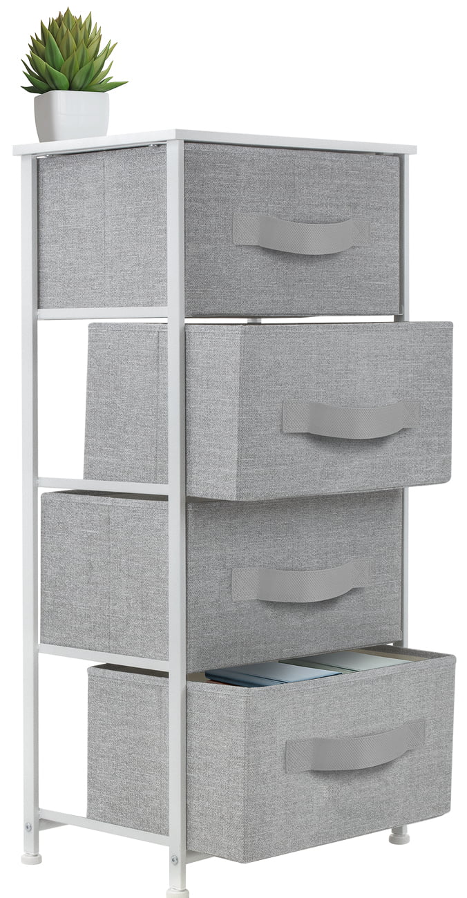 White 4 Drawer Dresser L35521