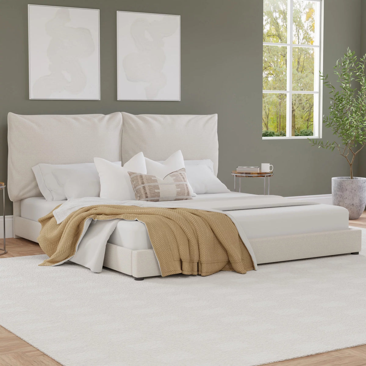 Queen Platform Bed P196831