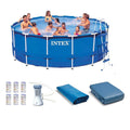 15ft x 48in Frame Swimming Pool Set with Pump W27032