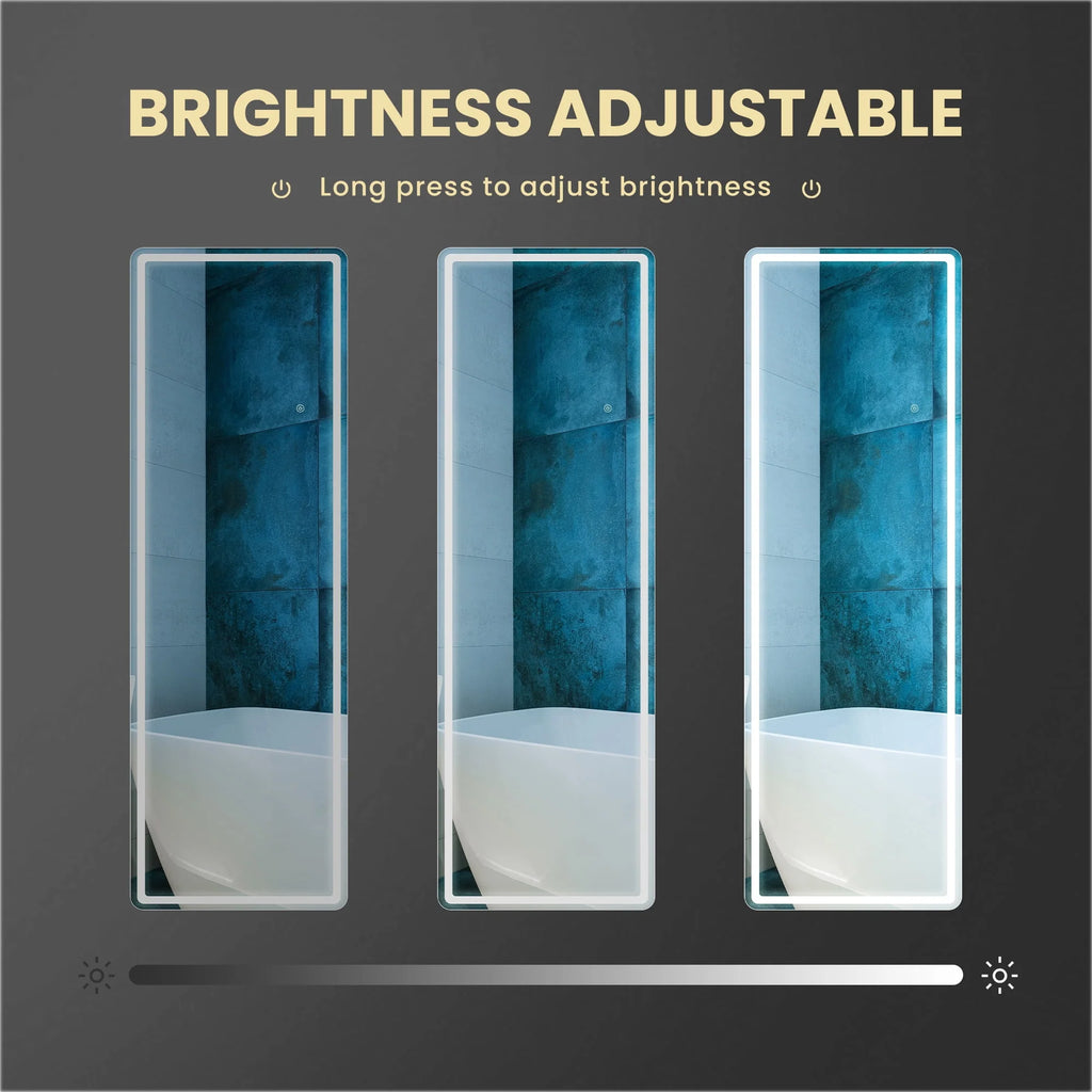 64x21 Black Full Length Mirror C89188