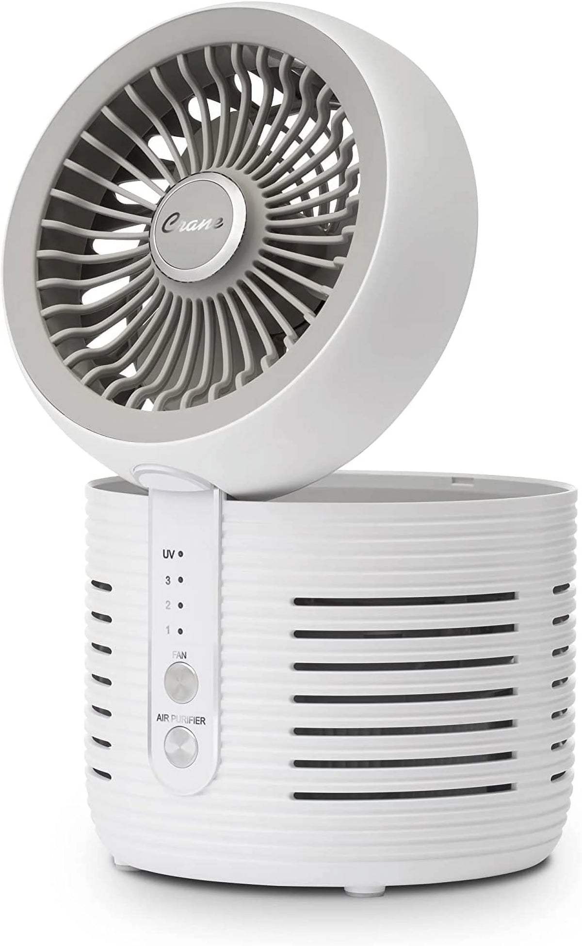 2-in-1 Air Purifier and Desk Top Fan HEPA White J112552