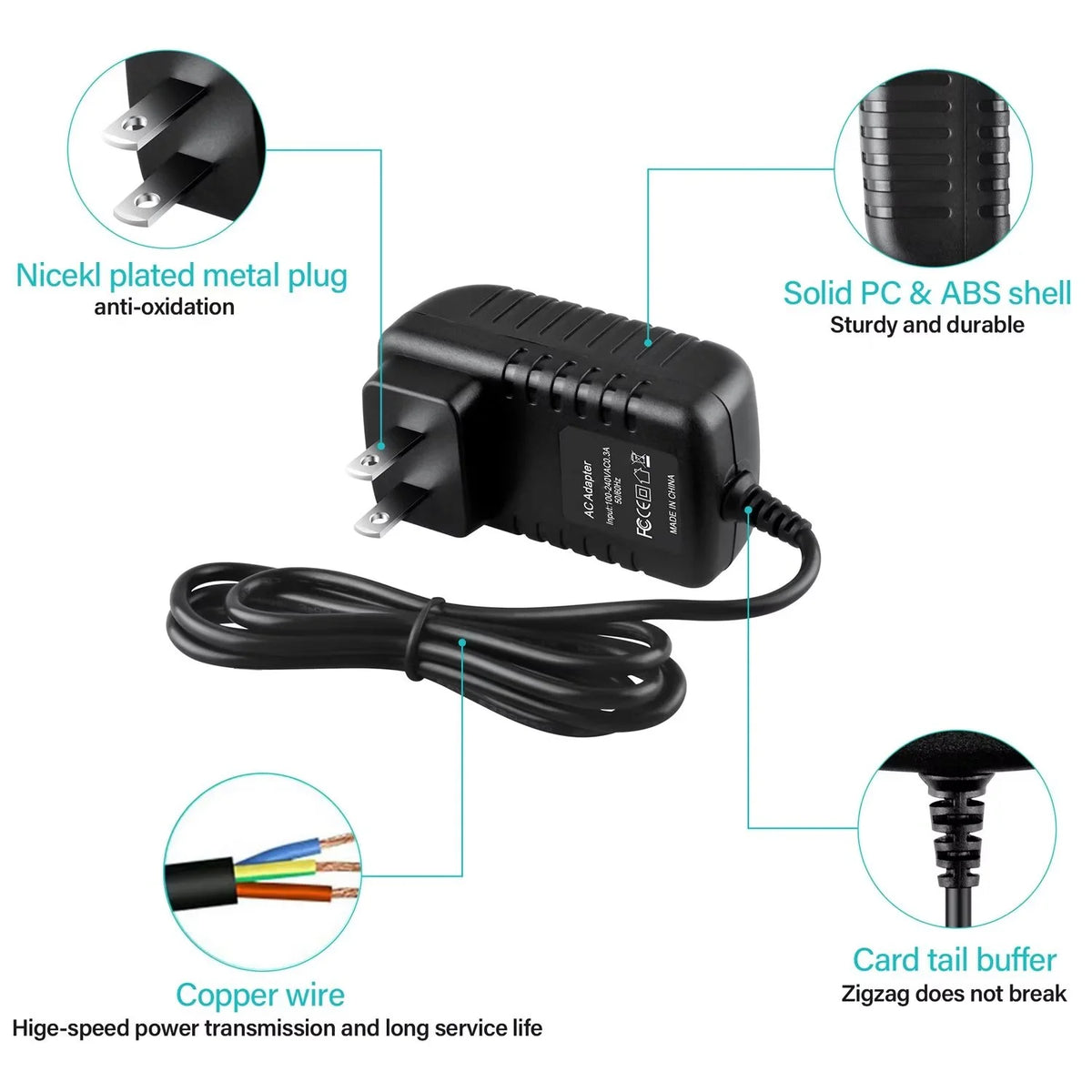 AC DC Adapter for Polk Audio Omni P1 Black J655612