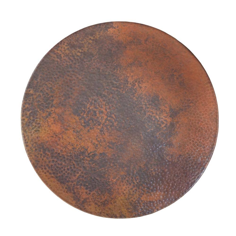 Hammered Tempered Copper Lazy Susan D473