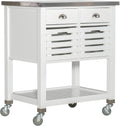 White Kitchen Cart A653
