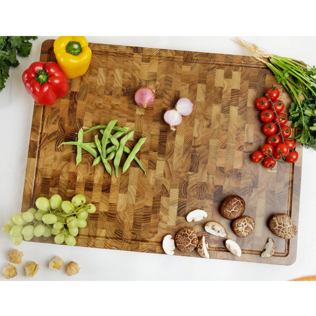20x16 inch 1.5" Thick Teakwood Cutting Board F2885