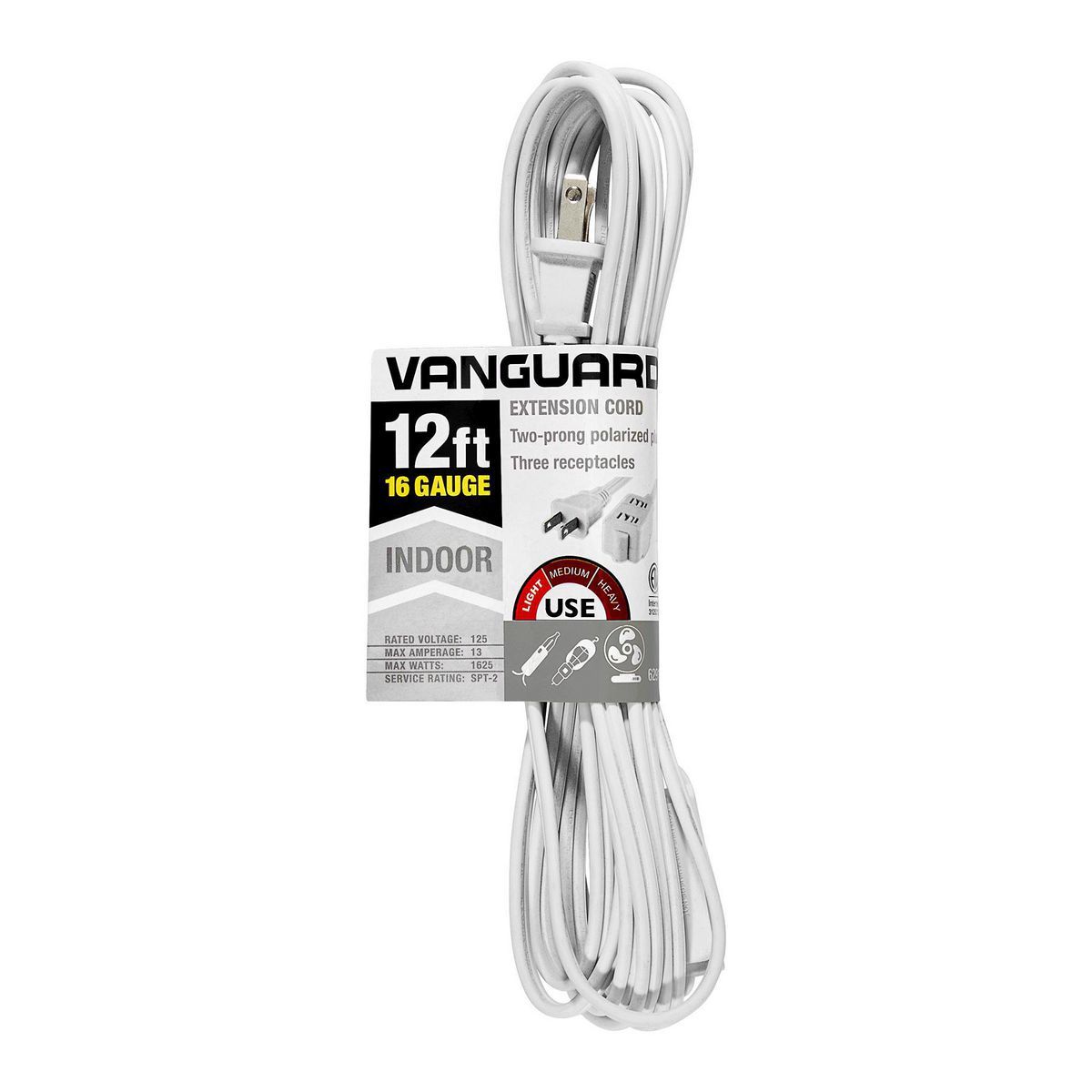 White 12 ft. Indoor Extension Cord C604541