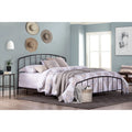 Black Metal King Bed with Arched Spindle Headboard R392