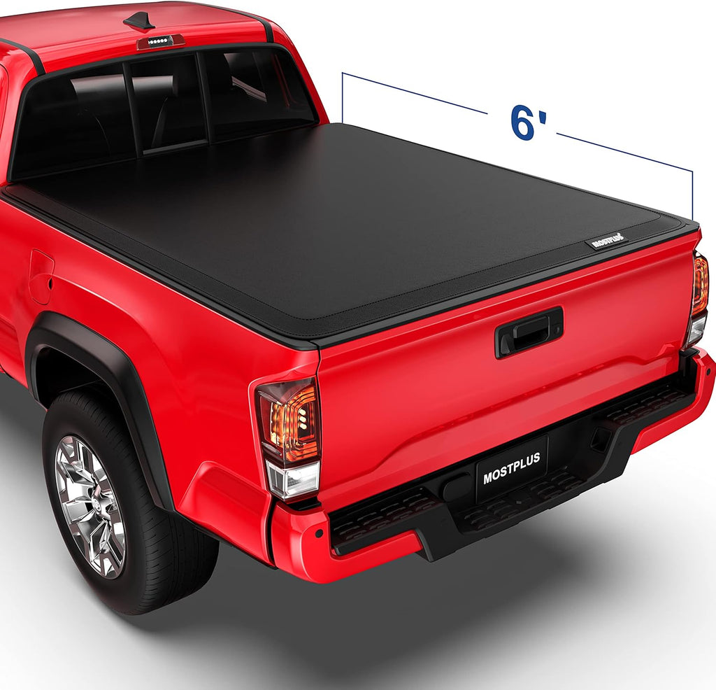 Roll-Up Soft Vinyl Truck Bed Tonneau Cover for 6 FT Fleetside Cargo Bed Y7202