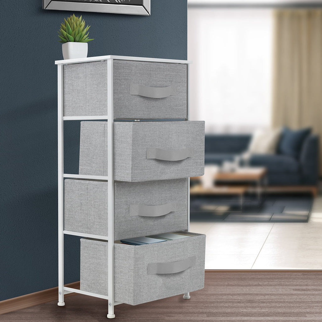 White 4 Drawer Dresser L35521