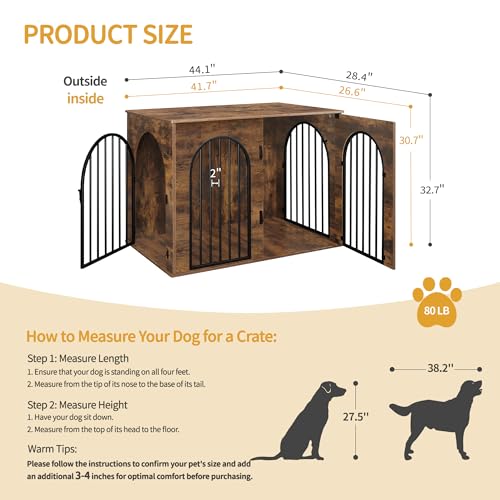 31.5'' Wooden Dog Crate Furniture TV Stand P37376