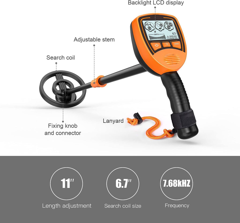 Metal Detector with Waterproof Search Coil, Pack of 2 M759