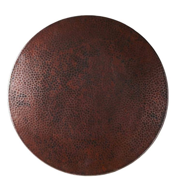 Hammered Tempered Copper Lazy Susan D473