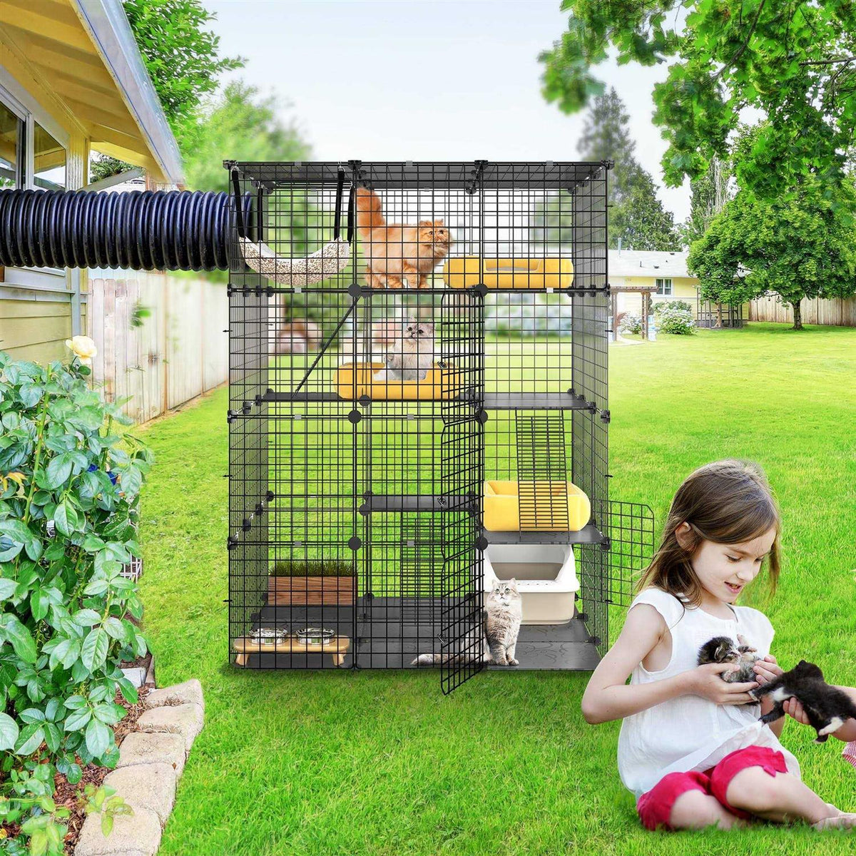 4 Tier Cat Hammock Cat Enclosure C915