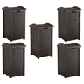 33 Gal Outdoor Trash Can Bin (5 Pack) H9561