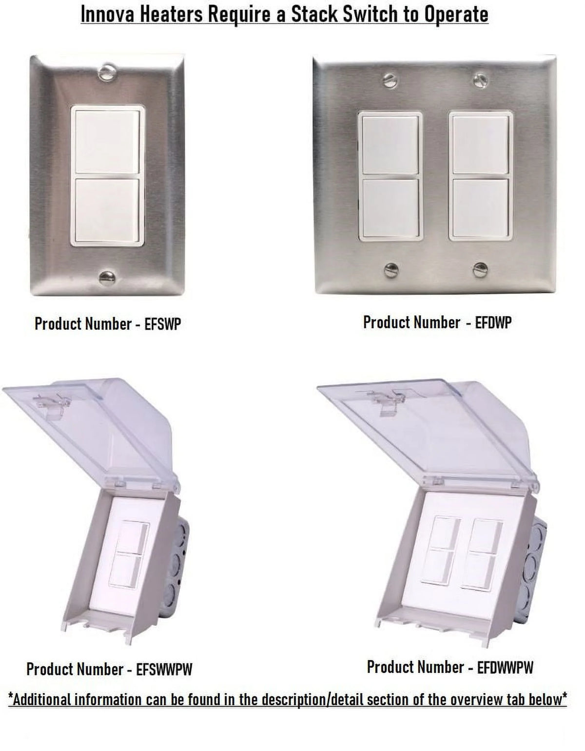Black Finish Outdoor Wall Mount Electric Heater B1343