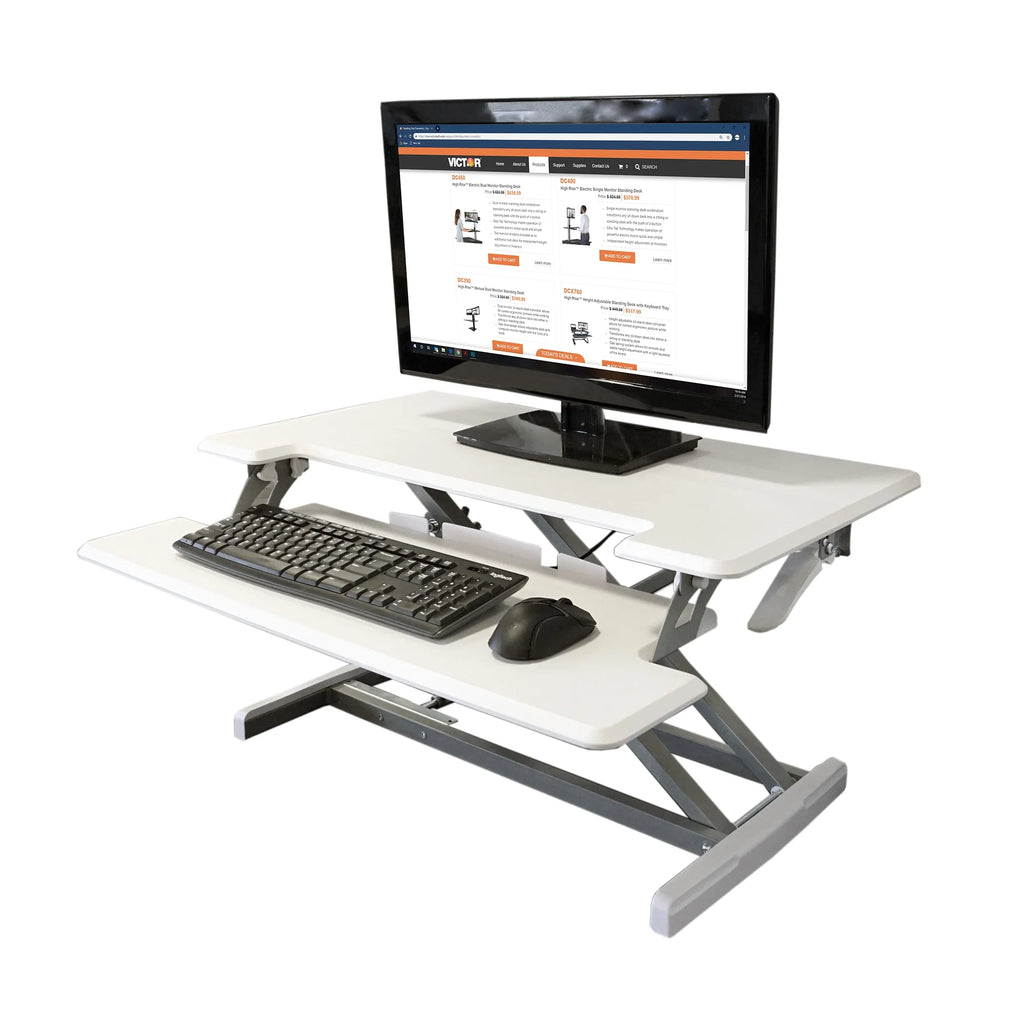 Height Adjustable Standing Desk with Keyboard Tray S834