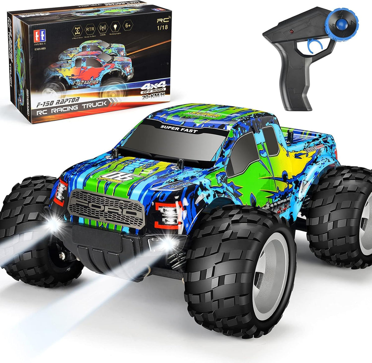 Green Remote Control Car W111