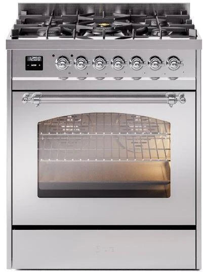 30 Dual Fuel Natural Gas Range in Stainless Steel I4123