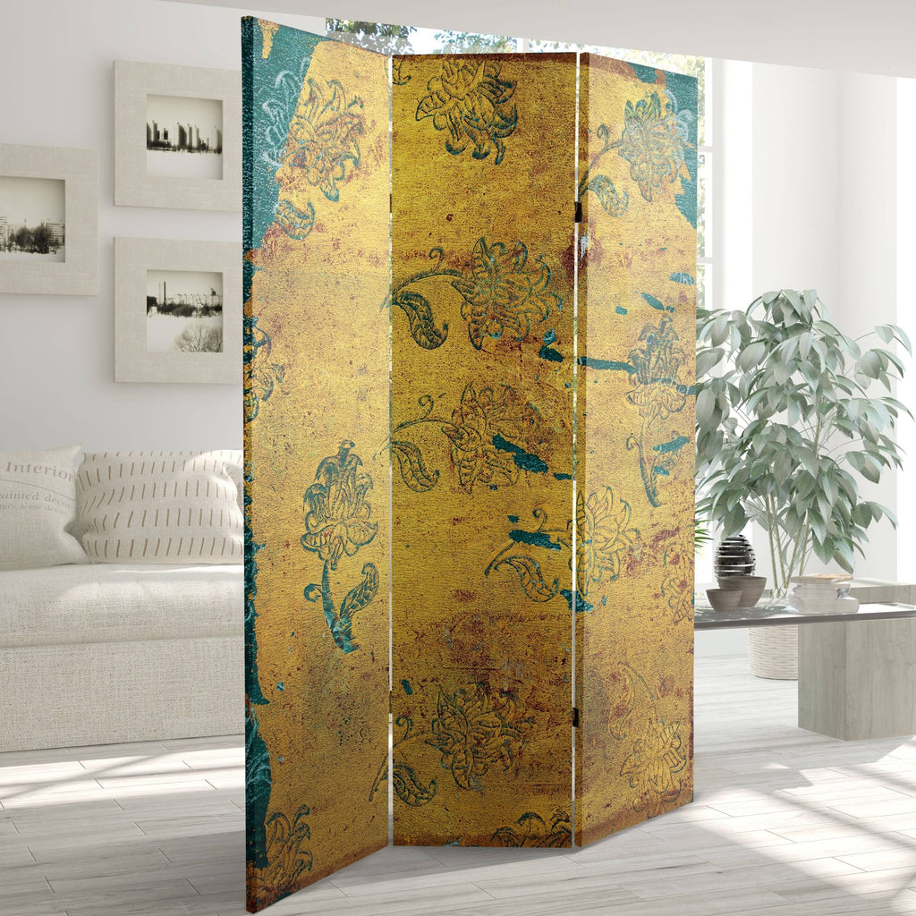 6 ft. Tall 3 Panel Canvas Room Divider Y571