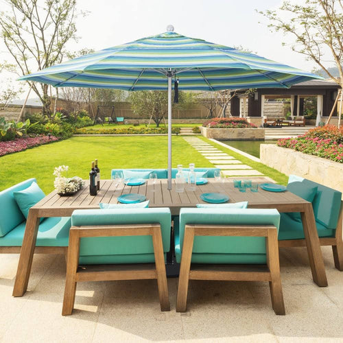 11 ft. Fiberglass White Market Umbrella L12563