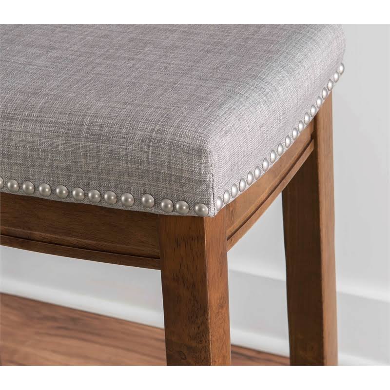 Rustic Brown Wood Counter Stool T723328