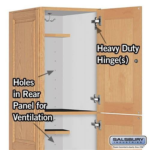 Medium Oak Wardrobe Locker L51385