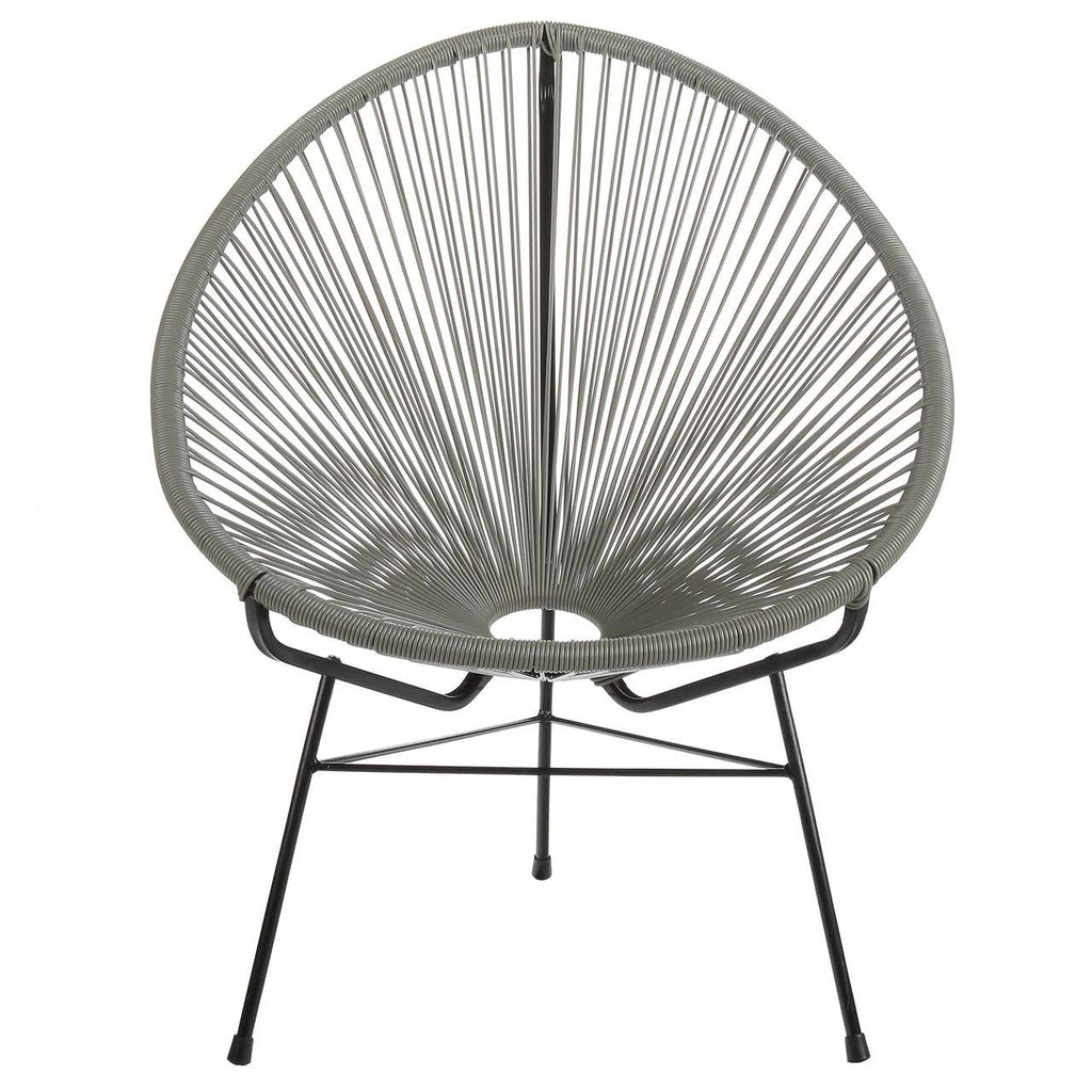 Grey Cord Outdoor Lounge Chair C184