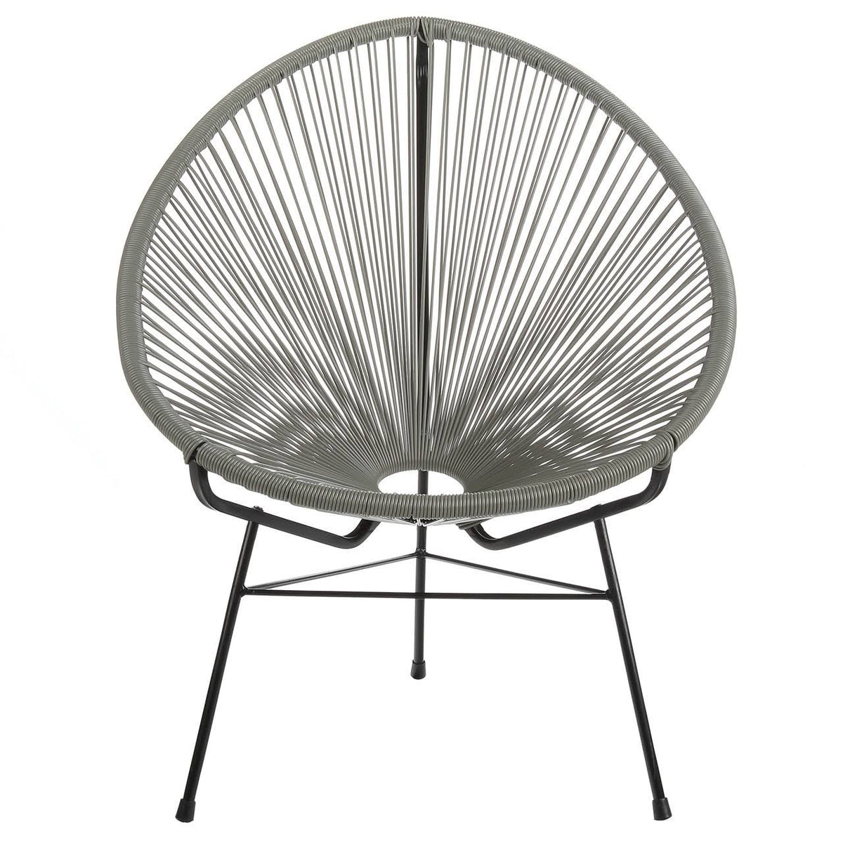 Grey Cord Outdoor Lounge Chair C184