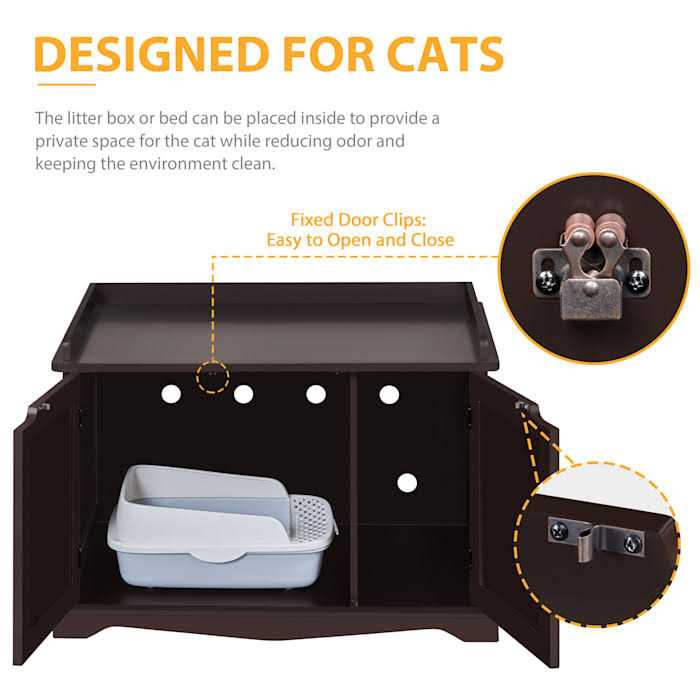 Espresso Cat Litter Box L46688