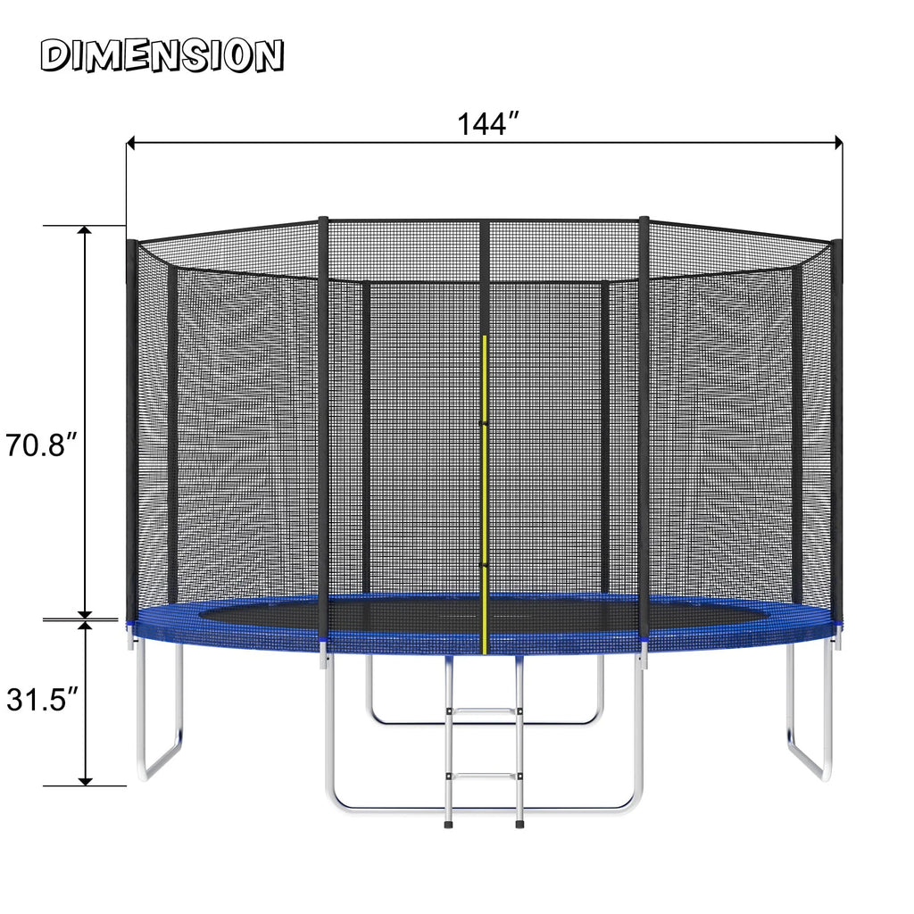 10FT Trampoline with Safety Enclosure Net I109240