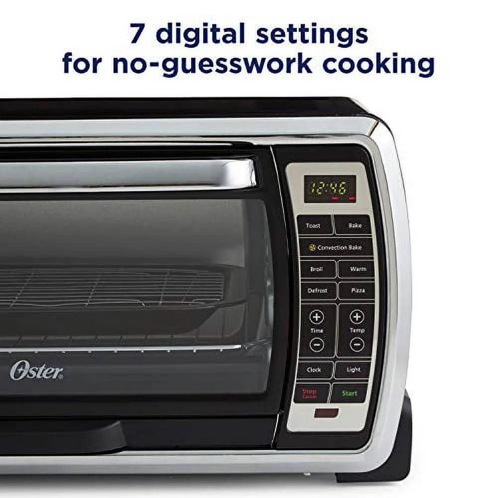 Black/Polished Stainless Digital Convection Toaster Oven R3530