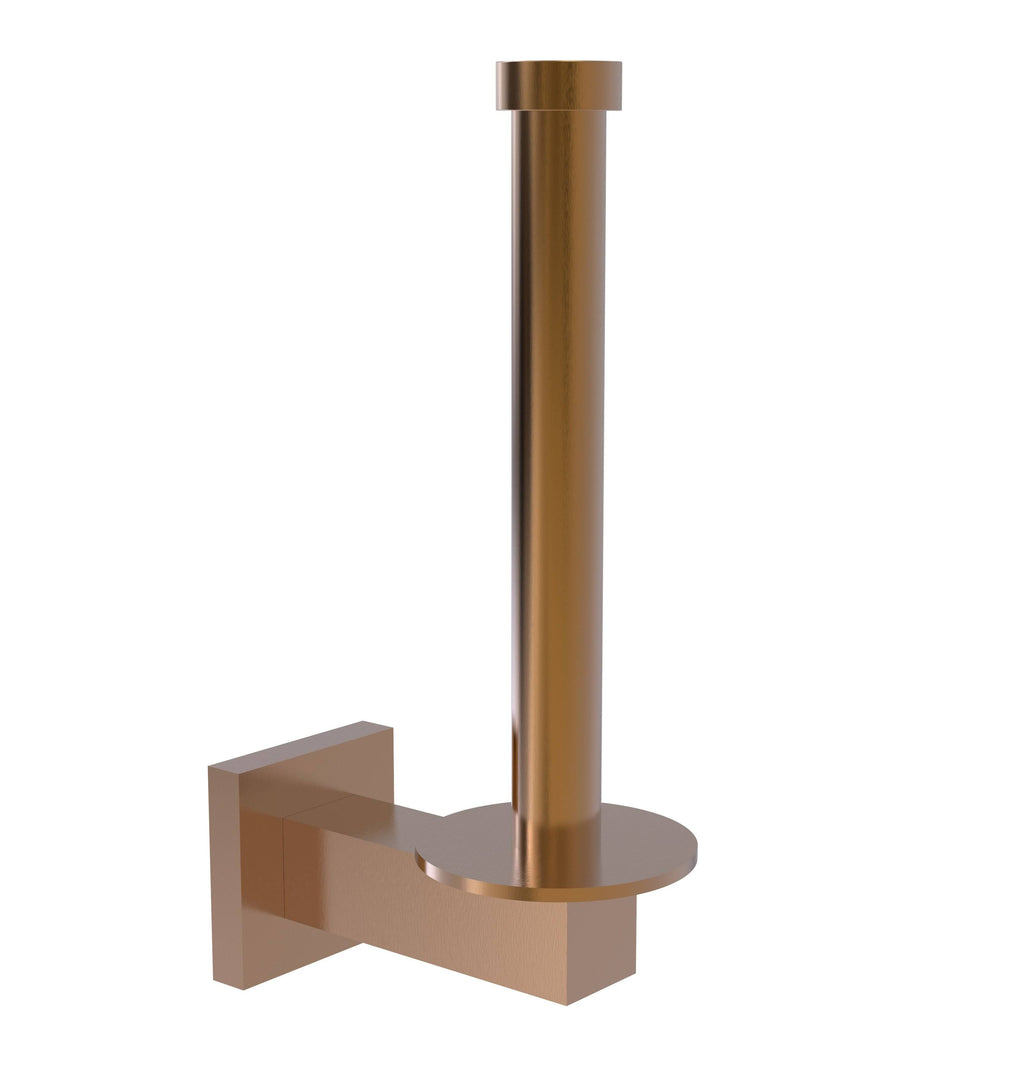 Brushed Bronze Upright Toilet Tissue Holder and Reserve Roll Holder X7383