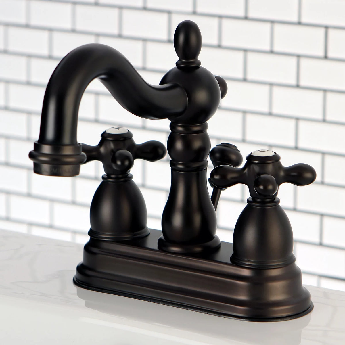 4 in. Centerset Bathroom Faucet, Oil Rubbed Bronze H674630