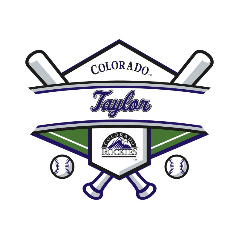 Colorado Rockies Personalized Name T363
