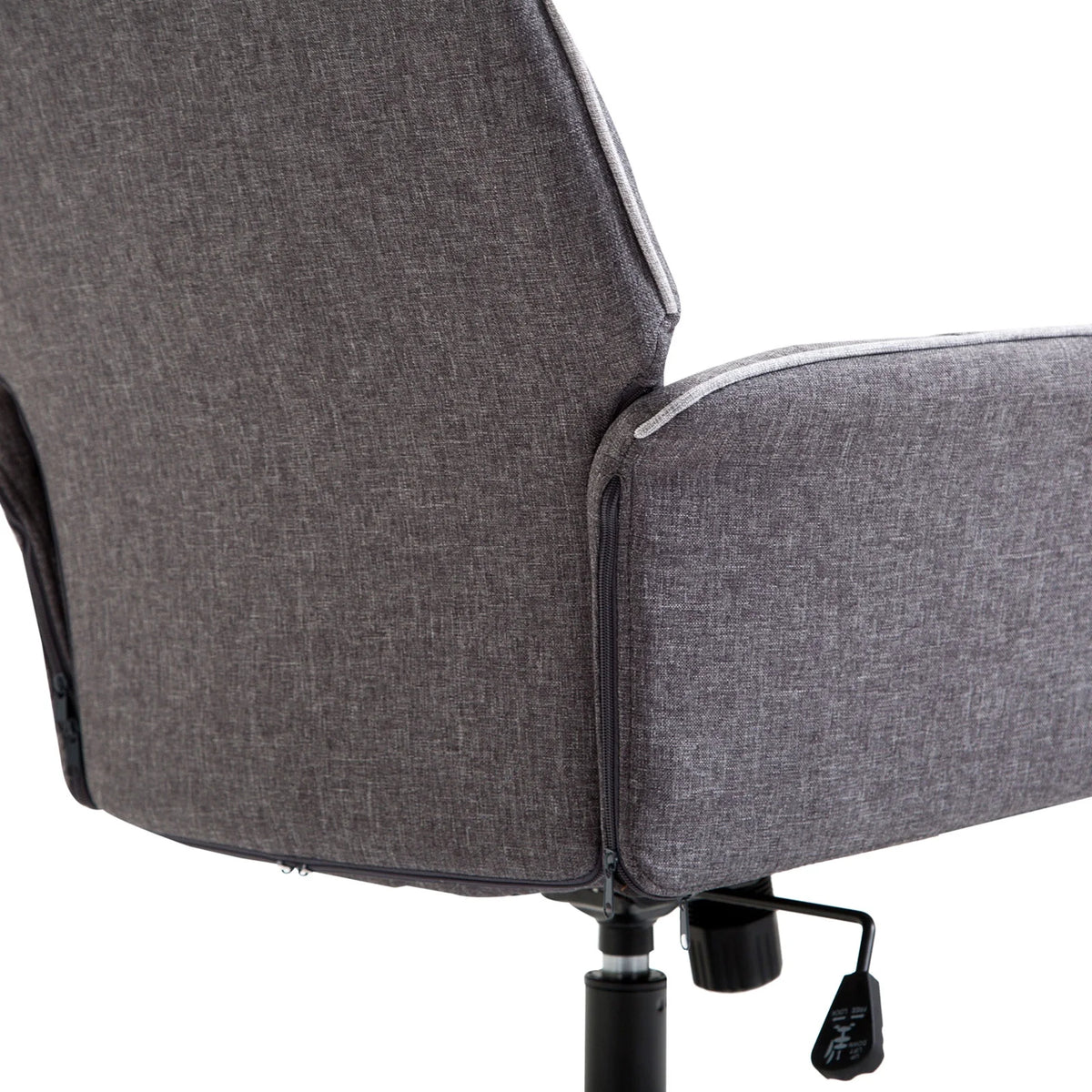 Linen Tufted Height Adjustable Swivel Office Chair X72306
