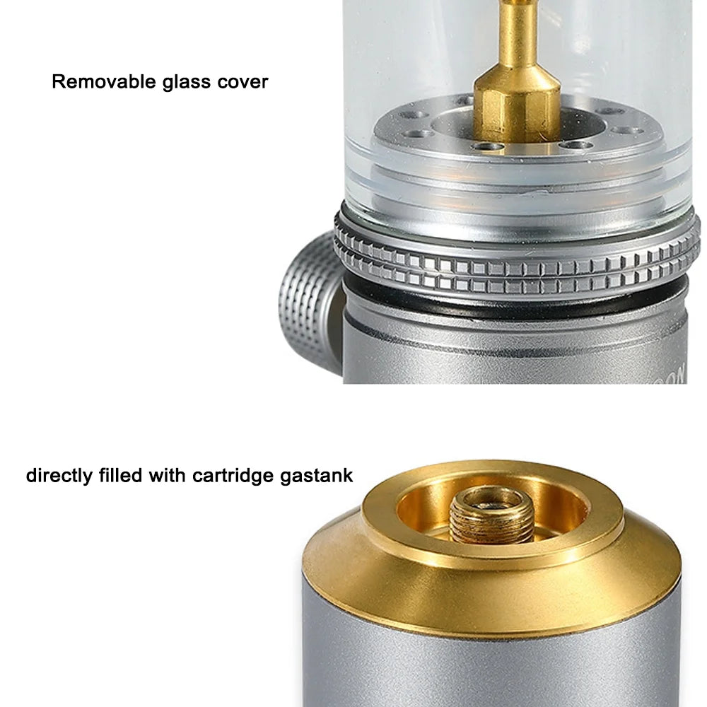 Portable Windproof Candlelight Camping Gas Burner Lantern E6316