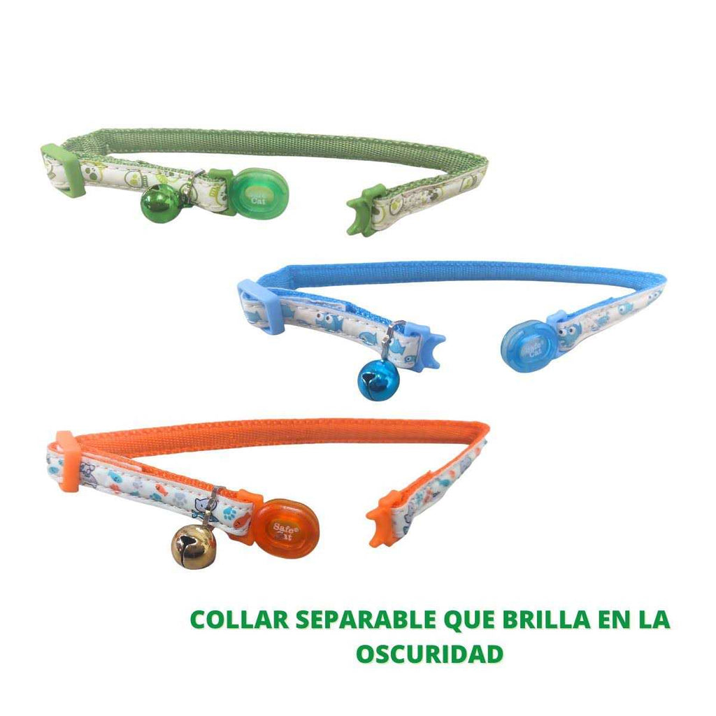 Glow in The Dark Adjustable Breakaway Cat Collar I193
