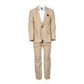 Khaki Herringbone Suit O6606